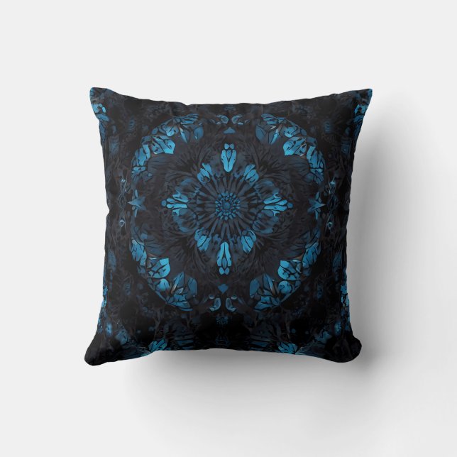 Cojín Decorativo Patrón caleidoscópico simétrico de Mandala (Reverso)