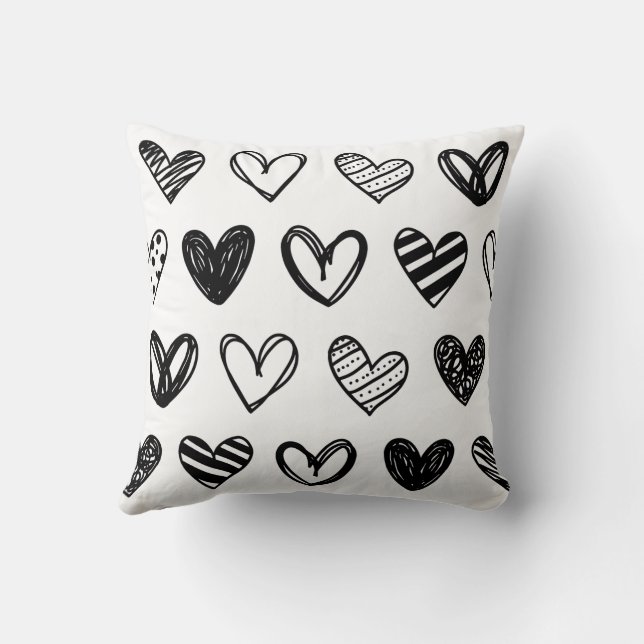 Cojín Decorativo Patrón cardíaco (Reverso)