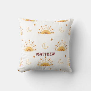 Cojín Decorativo Patrón Celestial sin Marea Cute Boho