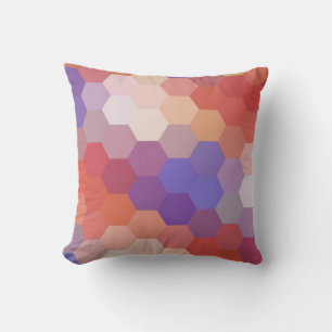 Cojín Decorativo Patrón Chevron de Hexágono Vintage