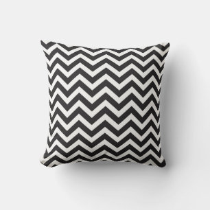 Cojín Decorativo Patrón Chevron negrita