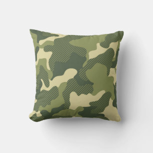 Cojín Decorativo Patrón clásico de camuflaje militar