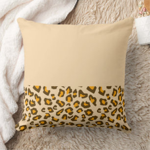 Cojín Decorativo Patrón clásico de estampado de leopardo salvaje