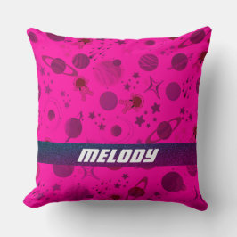 Cojín Decorativo patrón colorido de estrellas de galaxia en el espa