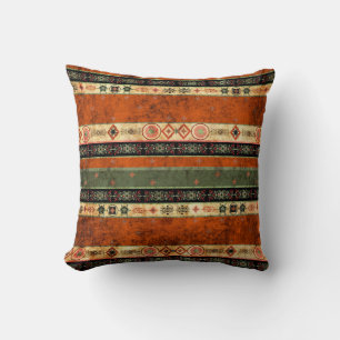 Cojín Decorativo Patrón Colorido De La Étnica Boho Grunge.