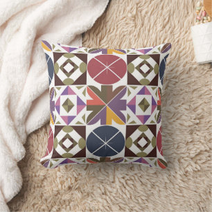 Cojín Decorativo Patrón con diferentes formas geométricas