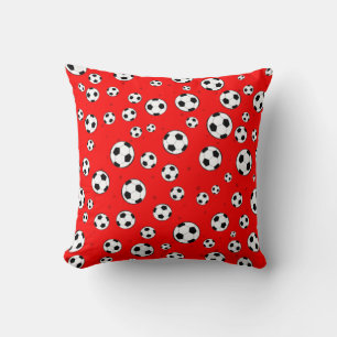 Cojín Decorativo Patrón continuo de balón de fútbol