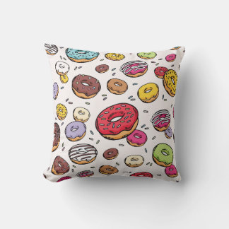 Cojín Decorativo Patrón continuo de donas
