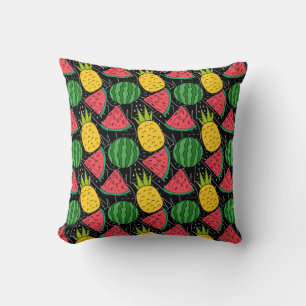 Cojín Decorativo Patrón continuo de frutas Patrón de superficie d