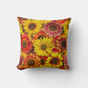 Cojín Decorativo Patrón continuo de girasoles