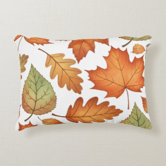 Cojín Decorativo Patrón continuo de hoja de otoño