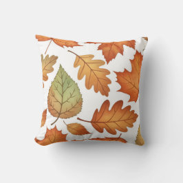 Cojín Decorativo Patrón continuo de hoja de otoño