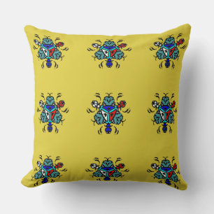 Cojín Decorativo Patrón continuo de mandala floral