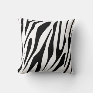 Cojín Decorativo Patrón continuo de Tigre Blanco