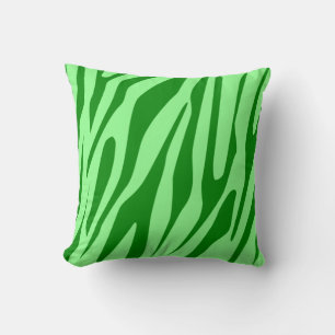 Cojín Decorativo Patrón continuo de tigre tonos verdes