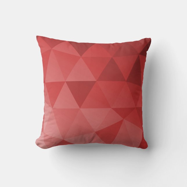 Cojín Decorativo Patrón continuo de triángulos abstractos - Versión (Anverso)