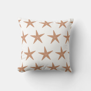Cojín Decorativo patrón continuo de vector con estrellas de mar sob