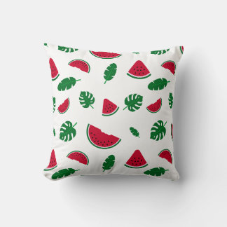 Cojín Decorativo Patrón continuo de verano de sandía tropical