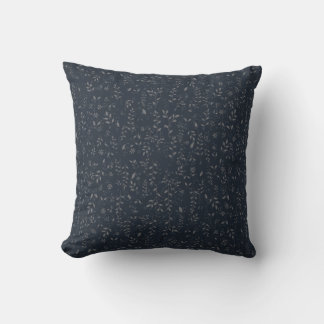 Cojín Decorativo Patrón continuo de viña floral oscura con hojas gr