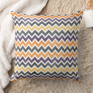 Cojín Decorativo Patrón continuo de zigzag Chevron dinámico