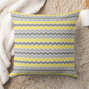 Cojín Decorativo Patrón continuo de zigzag Chevron moderno