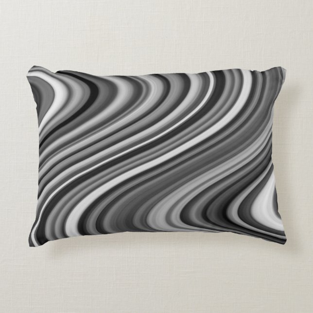Cojín Decorativo Patrón curvado muy único (Anverso)