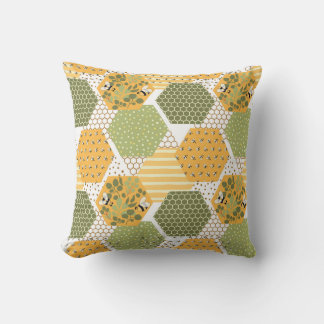 Cojín Decorativo Patrón de abeja de miel