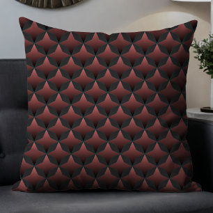 Cojín Decorativo Patrón de abstracto geométrico moderno malva en gr