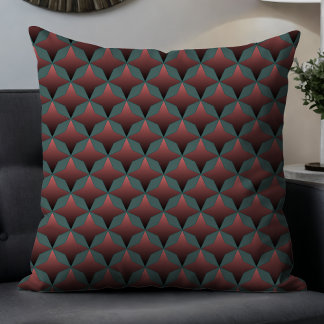 Cojín Decorativo Patrón de abstracto geométrico moderno malva en Ve