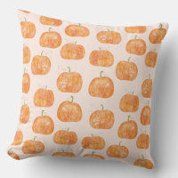 Patrón de acuarela de calabaza