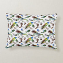 Patrón de acuarela de plumas