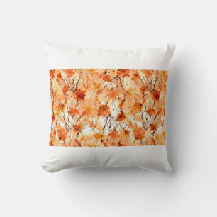 Cojín Decorativo Patrón de acuarela inmaculado de las plantas, Su