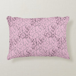 Cojín Decorativo Patrón de alfabetos 01 BW.w LPink BG