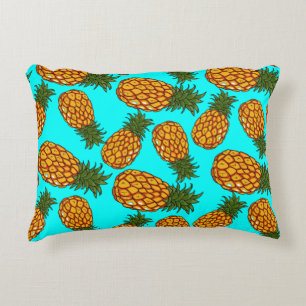 Cojín Decorativo Patrón de Amor de Piña - Exótico Tropical Delicios
