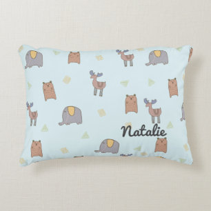 Cojín Decorativo Patrón de animales escandinavos de corte de person