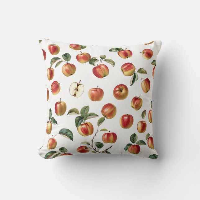 Cojín Decorativo Patrón de Apple (Anverso)