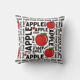COJÍN DECORATIVO PATRÓN DE APPLE