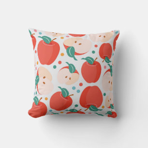 Cojín Decorativo Patrón de Apple de reproducción