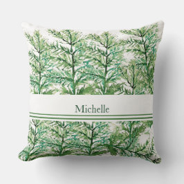 Cojín Decorativo Patrón de árbol artesanal personalizado
