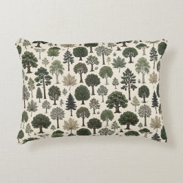 Cojín Decorativo Patrón de Árboles