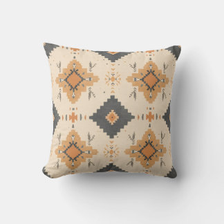 Cojín Decorativo Patrón de arcilla y carbón del desierto