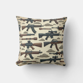 Cojín Decorativo patrón de arma