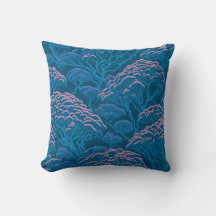 Patrón De Arrecifes De Coral Azul Y Rosa