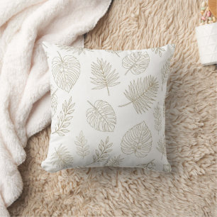 Cojín Decorativo Patrón de arte de línea botánica minimalista (6)
