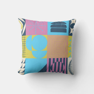 Cojín Decorativo Patrón de arte neo-modernista hecho con g abstract