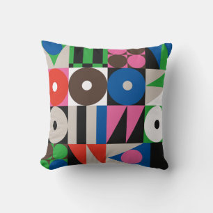 Cojín Decorativo Patrón de arte neo-modernista hecho con g abstract