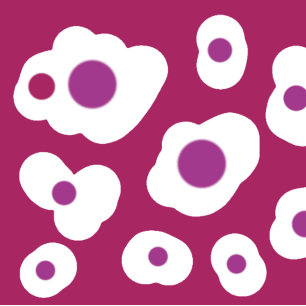 COJÍN DECORATIVO PATRÓN DE ARTE ROYAL AZUL Y SALMÓN ROSA