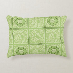 Cojín Decorativo Patrón de Baldosa Verde Diaper de William Morris