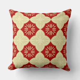 Cojín Decorativo Patrón de baldosas rojas