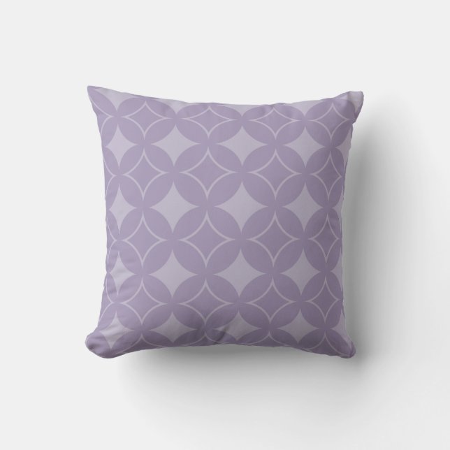Cojín Decorativo Patrón de barco Lavender (Anverso)